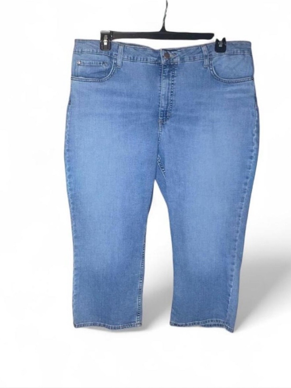 Lee Capri Regular Fit Mid Rise Jean Light Wash 5 Pocket Stretch 22
